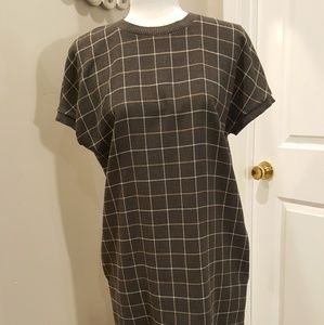 Zara - Square Print Dress with Pockets - Medium